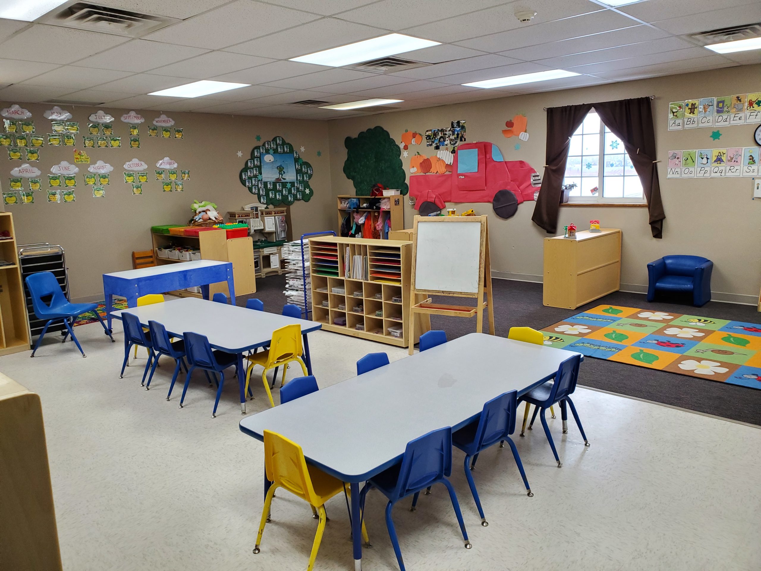 Vector image of children playing